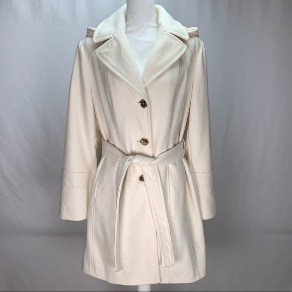 Michael Kors Jackets & Blazers - Michael Kors Ivory Wool Coat Sz 16